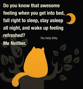 the awesome feeling of sleeping well