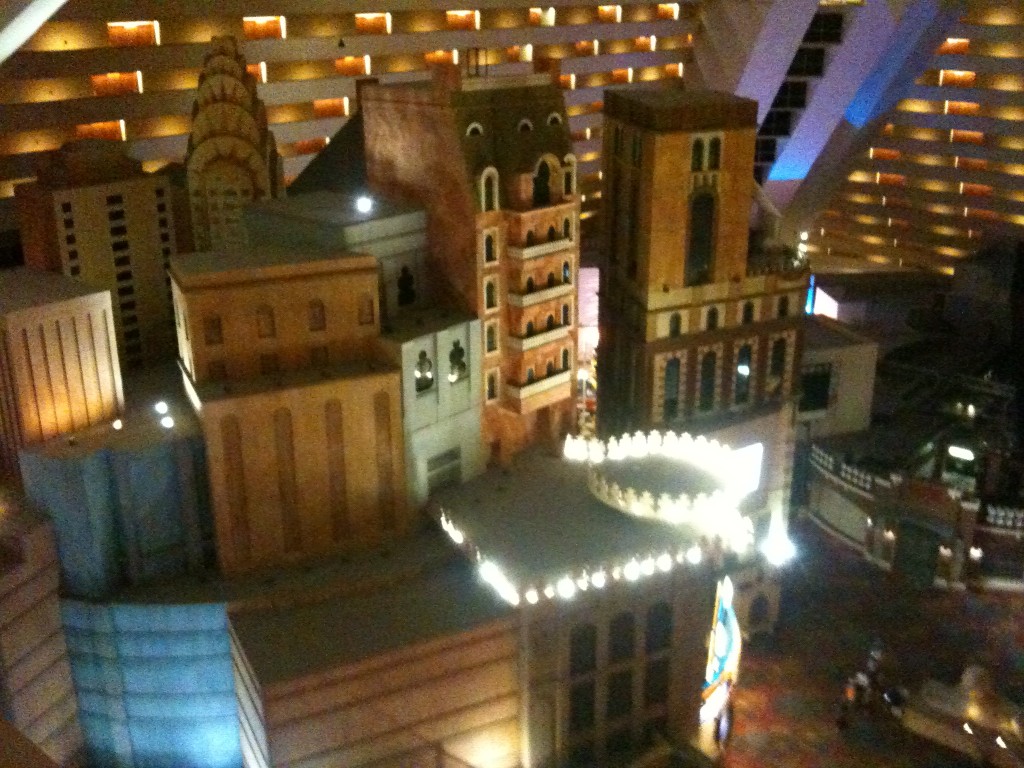 Fake buildings? I got nothing here, folks. - Luxor interior, from the 16th floor