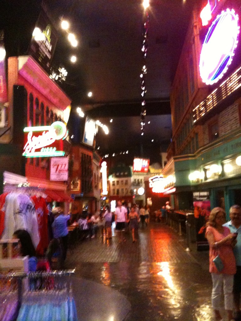 The "foodcourt" area at New York New York. It's less blurry in reality.