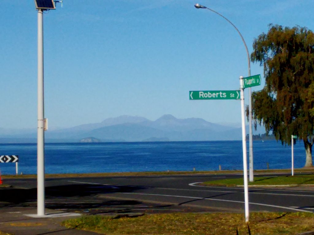 View Across Lake Taupo on a cold, clear day